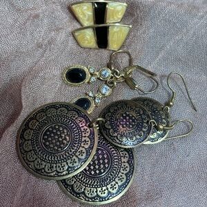 Vintage earring 3pc bundle